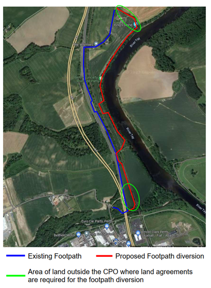 Temporary Diversion of Core Path LUNC/102